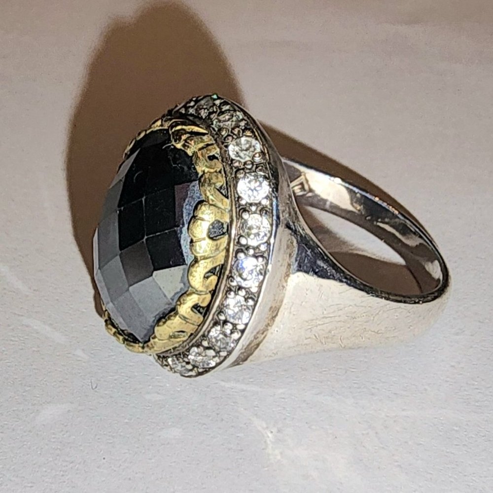 Pyrite, .925, Sterling Silver, Vintage Ring Sz 10